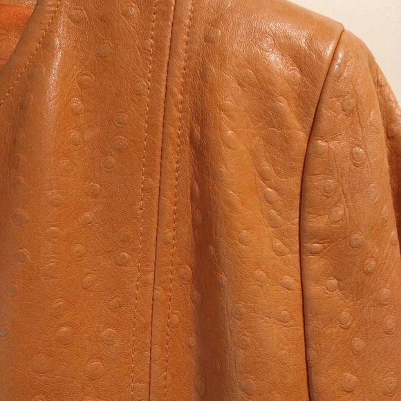 Escada - Lamb Leather Jacket, Sz M - Picture 7 of 12
